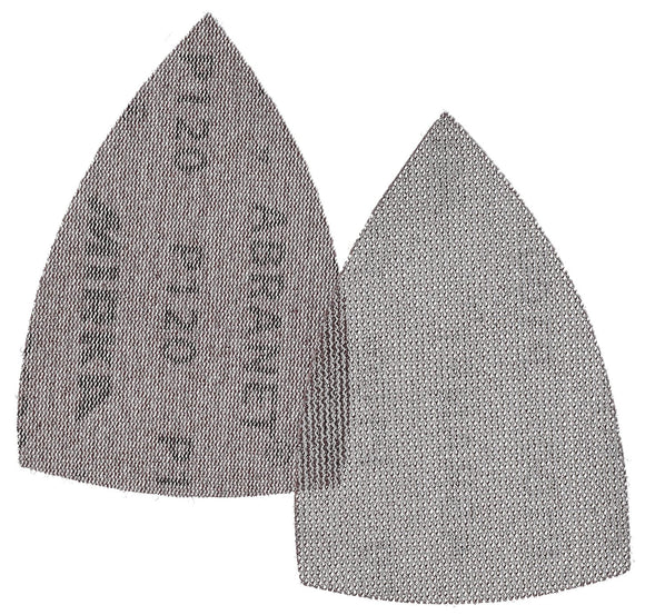 Mirka Abranet Delta Triangle Net Disc / 4x6x6 inch /Sandpaper Sanding Discs Hook and Loop / 10 pcs