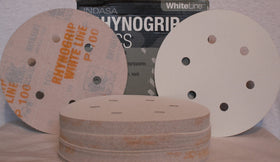 Indasa Rhynogrip 6 inch 6 Hole Hook & Loop Sanding Discs 50/box