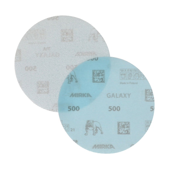 Mirka GalaxySandpaper 5 inch (125mm) - Grit 150, 50 Discs/Pack - Hook & Loop - Premium Abrasive for Epoxy Resin, Wood, Metal - Non-Clogging, Self-Sharpening Technology - Ideal for Power Sanders
