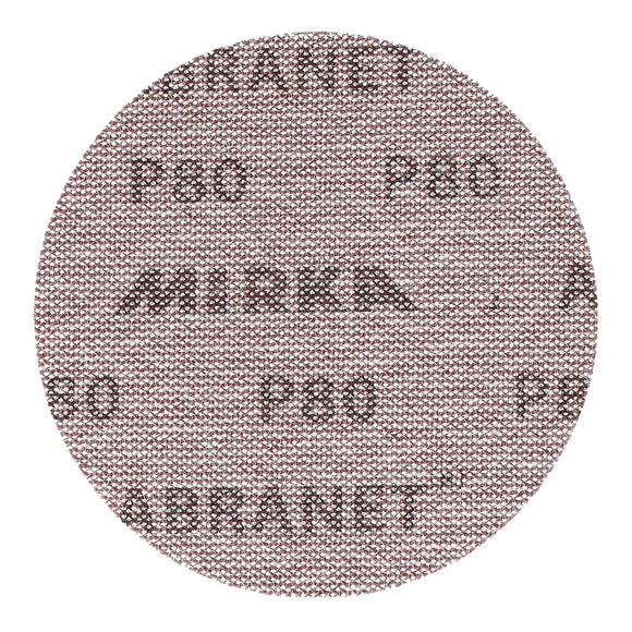 Mirka Abranet Net Disc / 5 inch/Sandpaper Sanding Discs Hook and Loop / 10 pcs