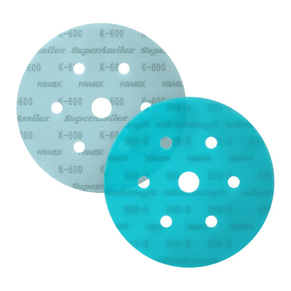 Super Assilex Flexible 6 inch Sanding Discs, 7 Hole, Hook & Loop, 25 Discs