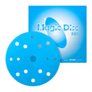 Eagle Magic Disc 6 inch Diamond Abrasive Sanding Discs for Hard E-Coat, 15 Hole, Grade 320, 10 Discs, Hook and Loop-1