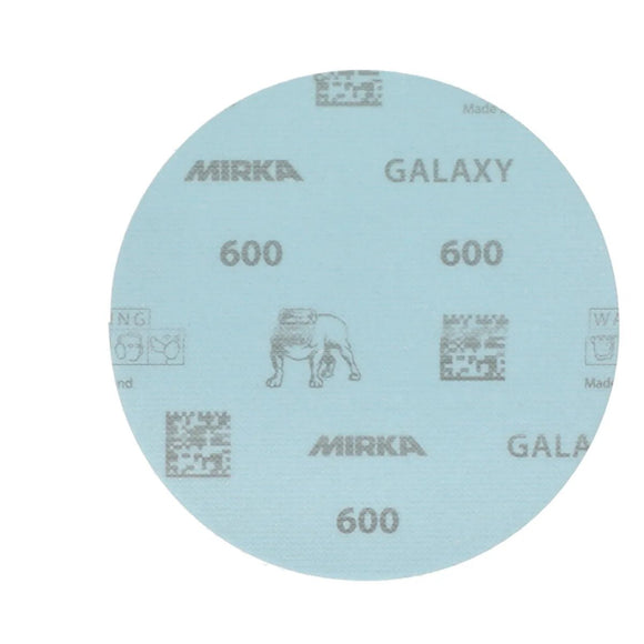 Mirka GalaxySandpaper 5 inch (125mm) - Grit 150, 50 Discs/Pack - Hook & Loop - Premium Abrasive for Epoxy Resin, Wood, Metal - Non-Clogging, Self-Sharpening Technology - Ideal for Power Sanders