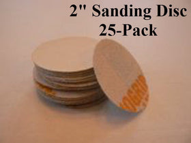 2Sand 2 inch Aluminum Oxide White Rhyno Sanding Discs - 25 pack