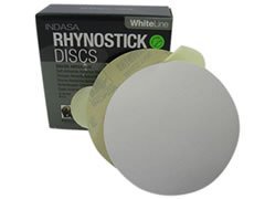 5 inch RhynoStick Solid White Line Sticky Discs 50 Discs