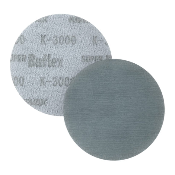 Super Buflex Flexible Dry 3 inch Sanding Discs, No Holes, Hook & Loop, 50 Discs + 1 pad
