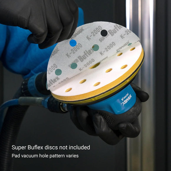 Super Buflex Interface Pad for 6 inch Sanding Discs, Hook & Loop, 15 Holes, 971-0065, 2 Pads